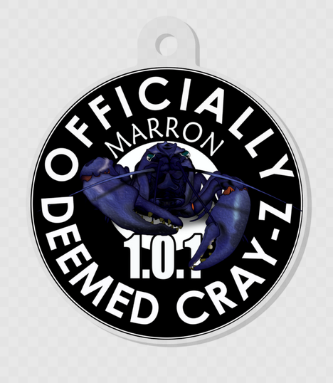 OFFICIALLY DEEMED CRAY-Z Key-Ring